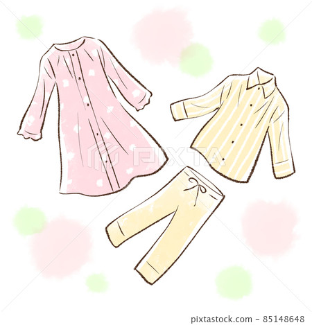 Pajamas and nightie_warm colors 85148648