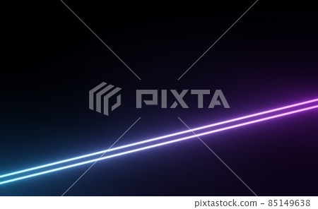 3d render of RGB neon light on darkness background. Abstract Laser lines show at night. Ultraviolet spectrum beam scene 3d render of RGB neon light on darkness background. Abstract Laser lines show at night. Ultraviolet spectrum beam scene 85149638