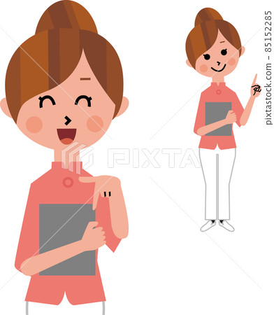 Nurse pointing a finger Nurse pointing a finger 85152285