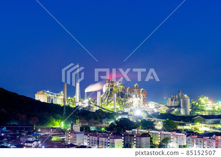 福岡縣神田町北九州工廠夜景 福岡縣神田町北九州工廠夜景 85152507