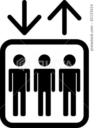 Simple elevator pictogram illustration icon 85155014