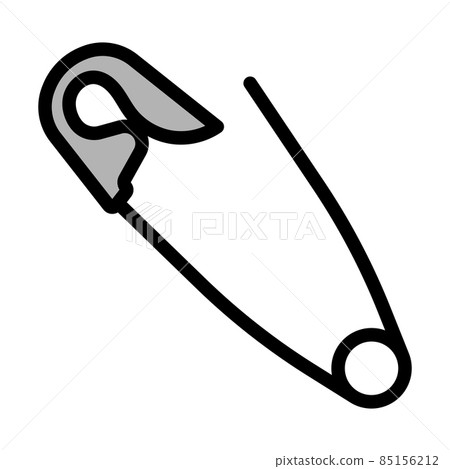 Tailor Safety Pin Icon - Stock Illustration [85156212] - PIXTA