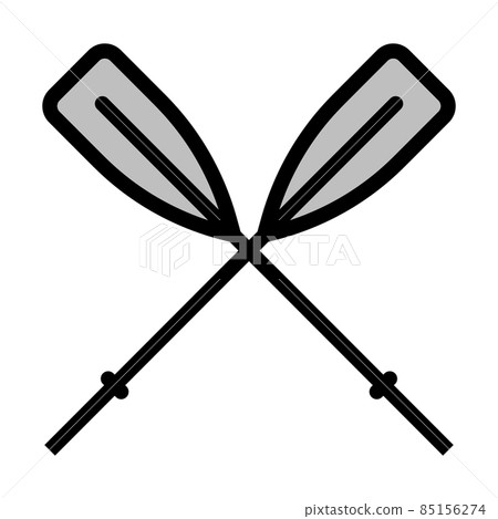 Icon Of Boat Oars 85156274