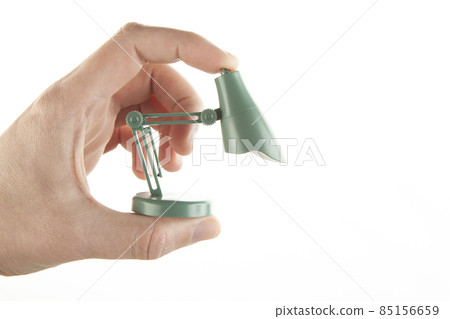 image of hand miniature lamp 85156659