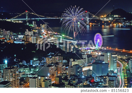 Fireworks of the strait fanfare seen from the strait dream tower 85156823