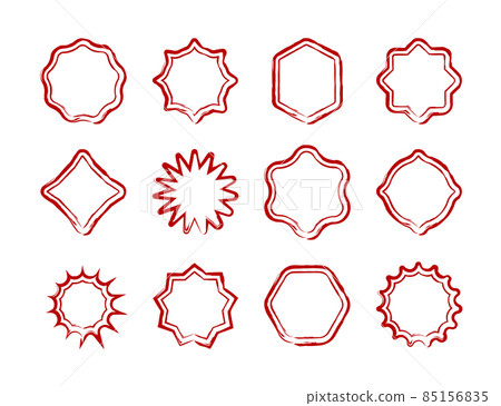Big collection of Grunge post Stamps vector distressed texture. Blank shapes. Vector Illustration. Big collection of Grunge post Stamps vector distressed texture. Blank shapes. Vector Illustration. 85156835