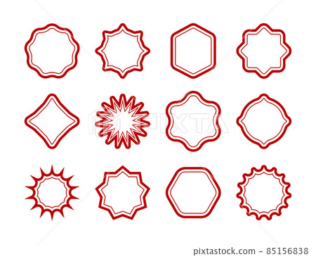 Big collection of Grunge post Stamps vector distressed texture. Blank shapes. Vector Illustration. Big collection of Grunge post Stamps vector distressed texture. Blank shapes. Vector Illustration. 85156838