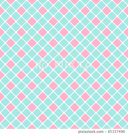 A simple tile pattern in pastel colors. Square tiles with rounded corners. 85157490