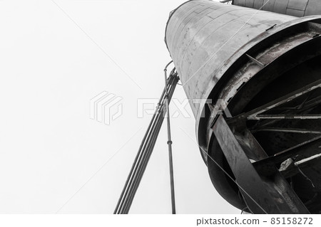 Fuel old chemical tank barrel oil in an industrial abandoned plant Fuel old chemical tank barrel oil in an industrial abandoned plant 85158272