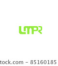 Initial UMPR beauty monogram and elegant logo design 85160185