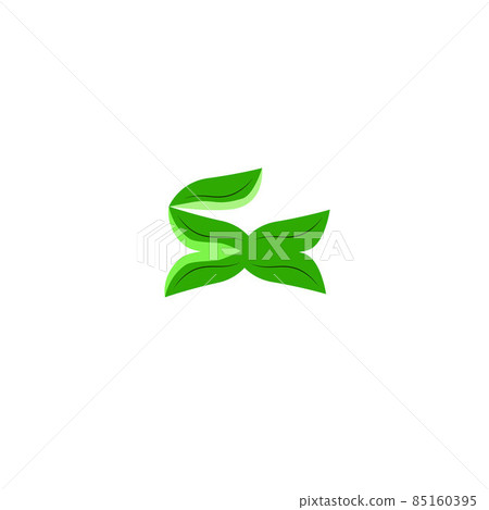 Abstract green leaf logo icon vector design. Abstract green leaf logo icon vector design. 85160395