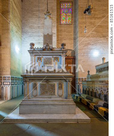 Mausoleums of Lady Khushiar Hanim and son, Khedive Ismail, located at Al Rifaii Mosque, aka Royal Mosque, Cairo, Egypt Mausoleums of Lady Khushiar Hanim and son, Khedive Ismail, located at Al Rifaii Mosque, aka Royal Mosque, Cairo, Egypt 85161515