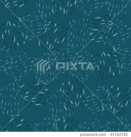 Doodle dashes seamless pattern with hand drawn. Modern abstract background. Vector illustration for textile. 85162592