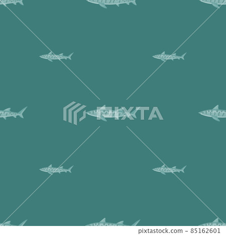 Leopard shark seamless pattern in scandinavian style. Marine animals background. Vector illustration for children funny textile. Leopard shark seamless pattern in scandinavian style. Marine animals background. Vector illustration for children funny textile. 85162601