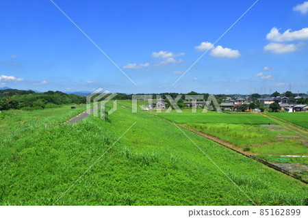 2021年從川越市站到寄居站的東武東上線電車窗口的風景 2021年從川越市站到寄居站的東武東上線電車窗口的風景 85162899