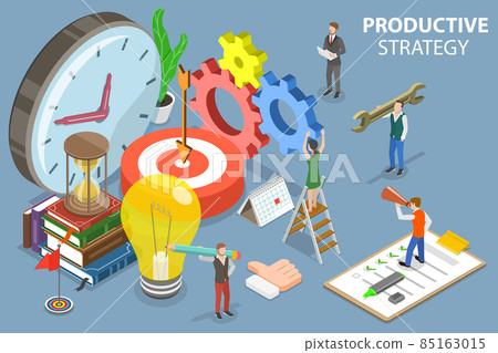 3D Isometric Flat Vector Conceptual... - Stock Illustration [85163015 ...