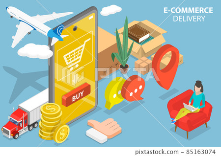 3D Isometric Flat Vector Conceptual... - Stock Illustration [85163074 ...