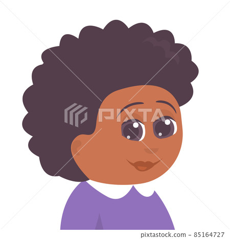 Illustration portrait of an elderly African American woman Illustration portrait of an elderly African American woman 85164727