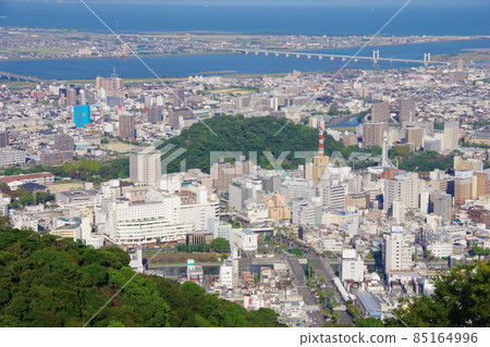 從德島縣美山眺望德島站周邊地區 85164996