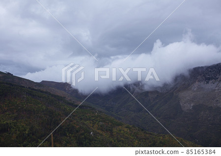 tops of mountain landscape in Europe Greece Taygetus tops of mountain landscape in Europe Greece Taygetus 85165384
