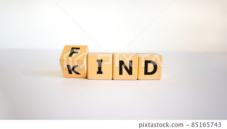 Find your kind symbol. Turned cubes with words find kind. Beautiful white table, white background, copy space. Business, motivational and find your kind concept. Find your kind symbol. Turned cubes with words find kind. Beautiful white table, white background, copy space. Business, motivational and find your kind concept. 85165743
