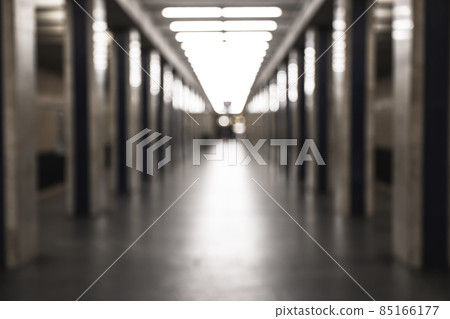 Blurred view of subway station. Bokeh effect Blurred view of subway station. Bokeh effect 85166177