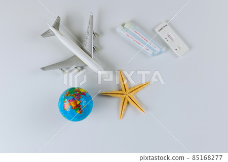 Tube containing a swab sample for South African variant with new mutation COVID-19 of B.1.1.529 new version Omicron epidemic virus outbreak 85168277