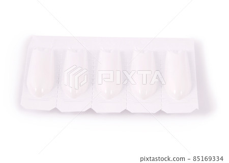 Pack of medical suppositories (Clipping path) Pack of medical suppositories (Clipping path) 85169334