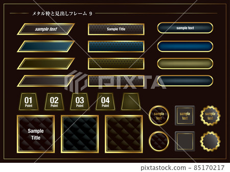 Metal frame and title heading set 9 Metal frame and title heading set 9 85170217