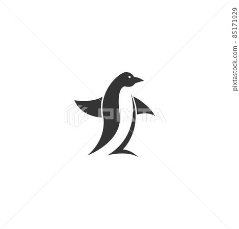 Penguin icon logo design template illustration - Stock Illustration ...