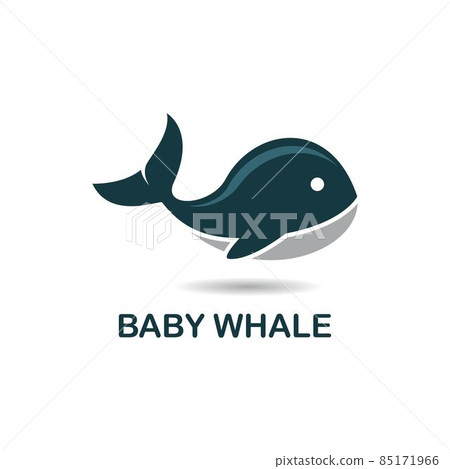 Baby whale icon Baby whale icon 85171966