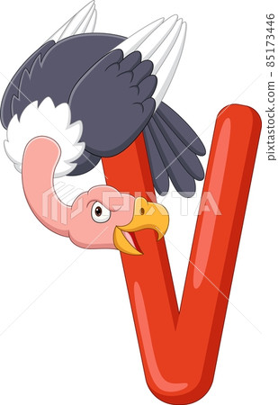 Alphabet letter V for Vulture - Stock Illustration [85173446] - PIXTA