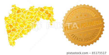 Maharashtra State Map Mosaic of Golden Fractions and Metallic French Polynesia Seal Maharashtra State Map Mosaic of Golden Fractions and Metallic French Polynesia Seal 85173517