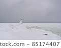 Tokoro coast, Kitami city, Hokkaido in winter Tokoro coast, Kitami city, Hokkaido in winter 85174407