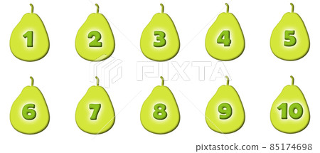 Numbers Pear outlet