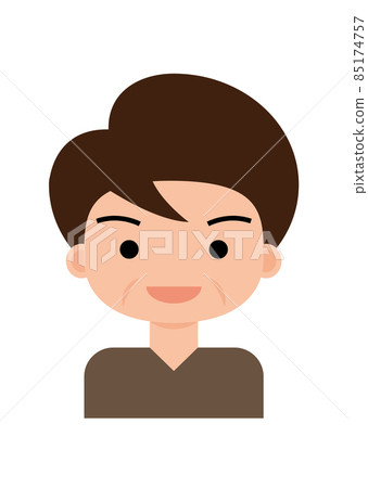 Middle-aged male icon illustration Middle-aged male icon illustration 85174757