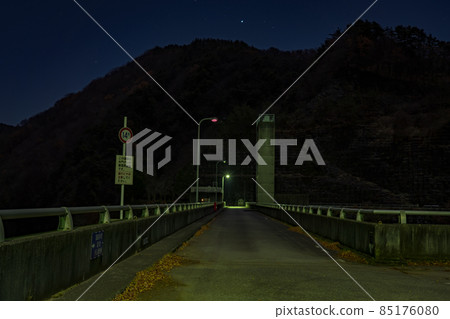 Night view of Daimon Dam in late autumn Night view of Daimon Dam in late autumn 85176080
