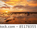 female amateur photographer Taking pictures of the sea 85178355