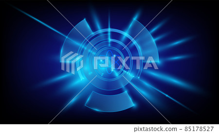 Blue color light beam abstract background 85178527