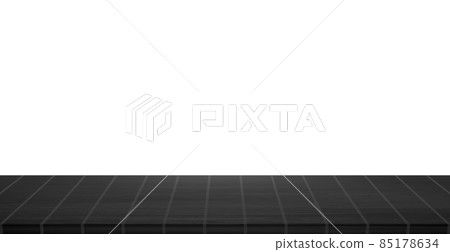 Large table top, solid wood texture, white background - Vector 85178634