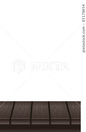 Large table top, solid wood texture, white background - Vector Large table top, solid wood texture, white background - Vector 85178654