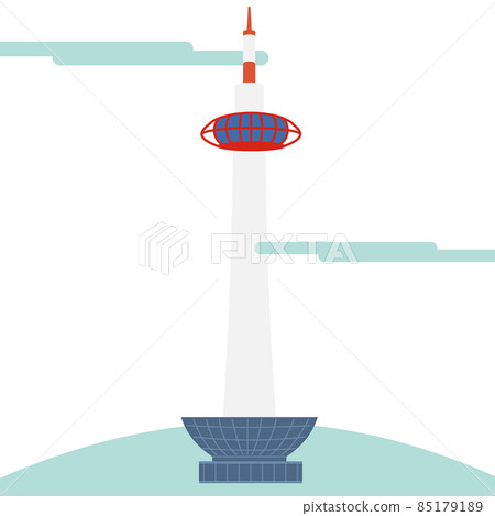Simple and flat Kyoto Tower 85179189