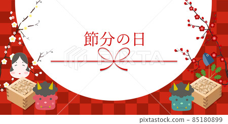 節分梅妖背景 85180899