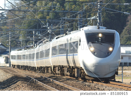 Hokuriku Main Line Awara Onsen-Hosorogi JR West 681 Series T11 + T32 + T23 formation (Kanazawa) Thunderbird 85180915