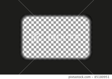 Cinematic frame in old design on transparent background. Vector. 85180951