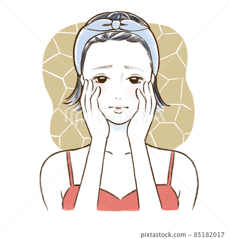 患有乾燥症的女性 85182017