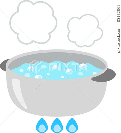 Plenty of boiling water in a two-handed pot 85182062