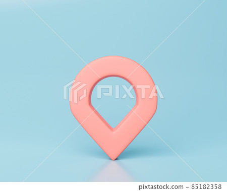 map pointer or location red or pink pin symbol isolated on blue pastel background. cute minimal style. 3d rendering. map pointer 3d pin. Location symbol isolated. Web location pointer. 3D rendering. map pointer or location red or pink pin symbol isolated on blue pastel background. cute minimal style. 3d rendering. map pointer 3d pin. Location symbol isolated. Web location pointer. 3D rendering. 85182358