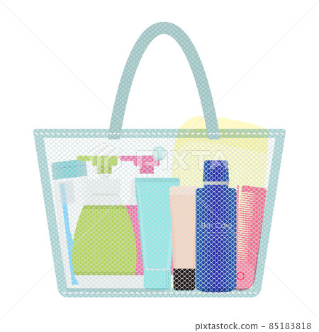 Illustration of spa bag 85183818