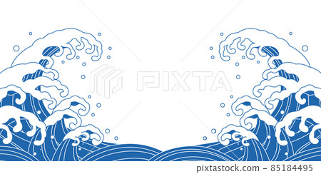 波矢量圖背景 波矢量圖背景 85184495